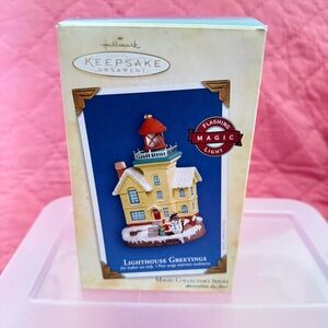 Hallmark Lighthouse Greetings  Lighted Winter Lighthouse Series